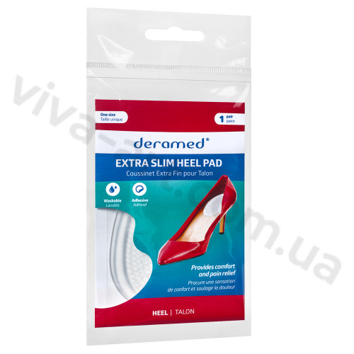 Напівустілки гелеві під п'яту на клейовій основі, універсальний розмір, пара.